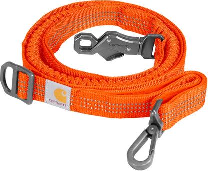 Carhartt Pet Durable Nylon Webbing Shock Absorbing Leash for Dogs, Reflective Stitching for Visibility, Carhartt Brown (Shock Absorbing), Large11