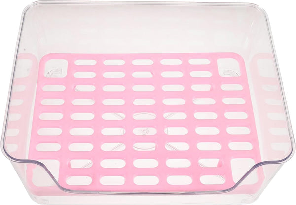 Alipis Acrylic Raised Cat Litter Box Medium with Anti-Splash Design, Puppy and Kitten Toilet Potty for Indoor Pet Housebreaking1