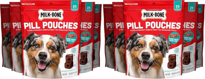 Milk-Bone Pill Pouches Dog Treats with Real Chicken, 25 Count Bags (Pack of 5; 125 Total Treats)9