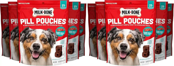 Milk-Bone Pill Pouches Dog Treats with Real Chicken, 25 Count Bags (Pack of 5; 125 Total Treats)9