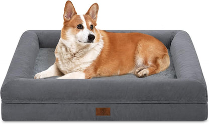 XL Orthopedic Waterprood Dog Bed for Extra Large Size Dogs | 360 Degree Bolster Support, Egg Crate Foam, Waterproof Liner, Non-Slip Bottom, Machine Washable Cover, 45 X 35 Inch31