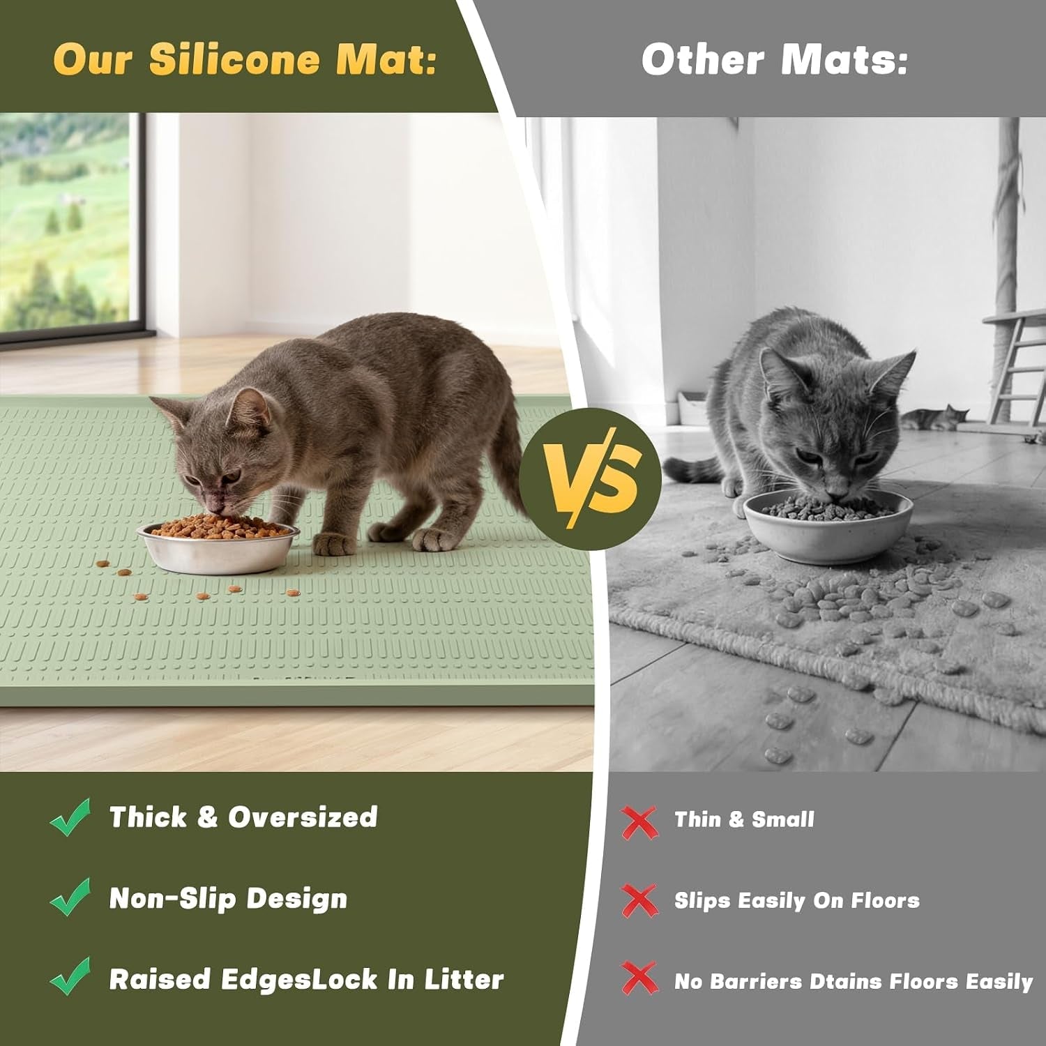 47-x-35-silicone-cat-food-mat-waterproof-pet-feeding-mat-with-raised-edge-extra-large-cat-bowl-mat-water-bowl-placemats-for-cats-non-slip-protects-floors-easy-to-clean-light-green