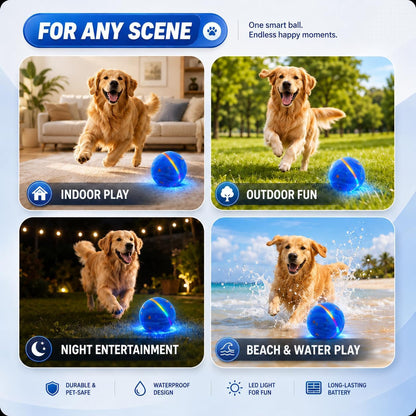 Smart Dog Ball - High-Elasticity E-TPU Interactive Toy, Automatic Rolling Ball with 2 Modes & LED Glow, 350Mah Long Battery Life, Motion Activated & USB-C Rechargeable for Dogs6