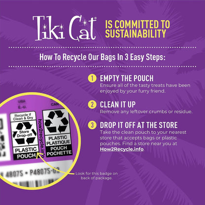 Tiki Cat Soft & Chewy Treats, Chicken Flavor, 3 Calories per Treat with Grain-Free and No Added Gluten, 6 Oz. Pouch7