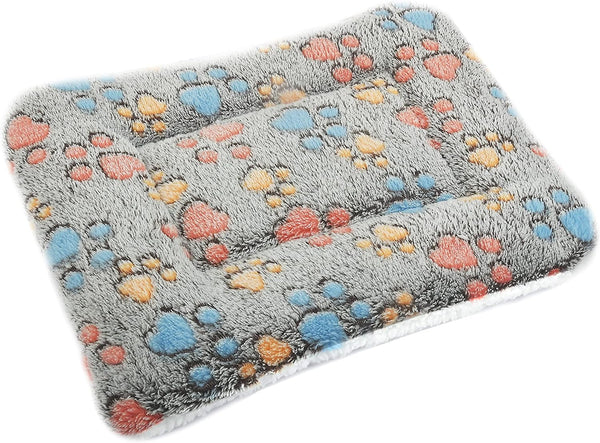 Small Animal Bed Mat, Soft & Warm, Suitable for Guinea Pig, Hamster, Rabbit, Rat and Bearded Dragon (X-Large(13.3''X9.4''), Star Grey)12