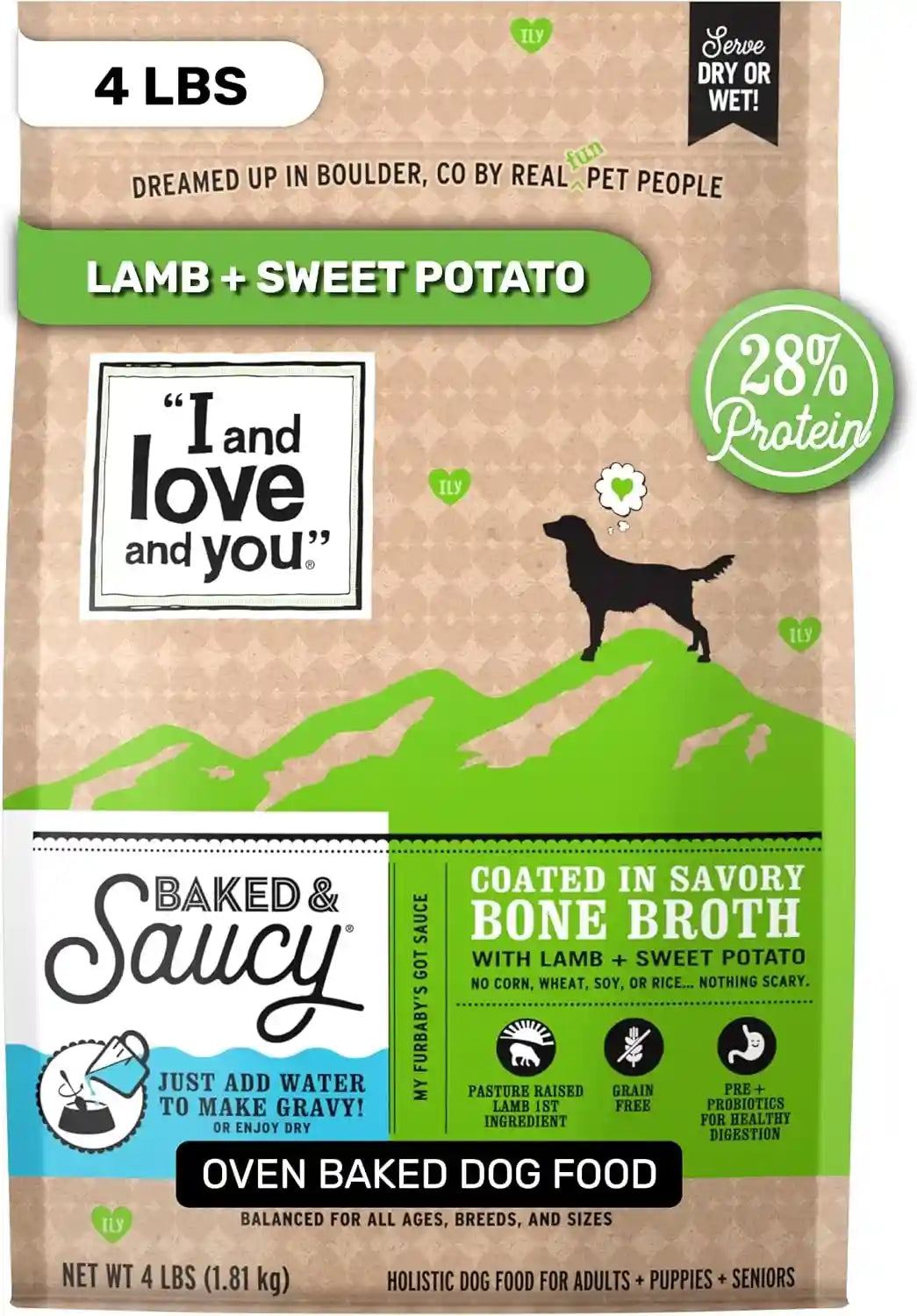i-and-love-and-you-baked-saucy-dry-dog-food-with-gravy-coating-beef-sweet-potato-recipe-grain-free-prebiotics-probiotics-real-meat-no-fillers-4-pound-bag