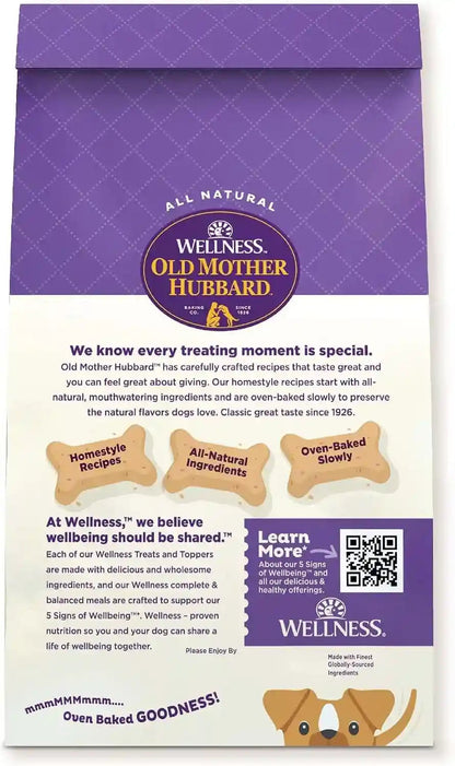 Wellness Old Mother Hubbard Classic Grain Free P-Nuttier'N Nanners Dog Biscuits, Natural Training Treats, Peanut Butter and Banana Flavor, Mini Size. 16 Oz Bag8