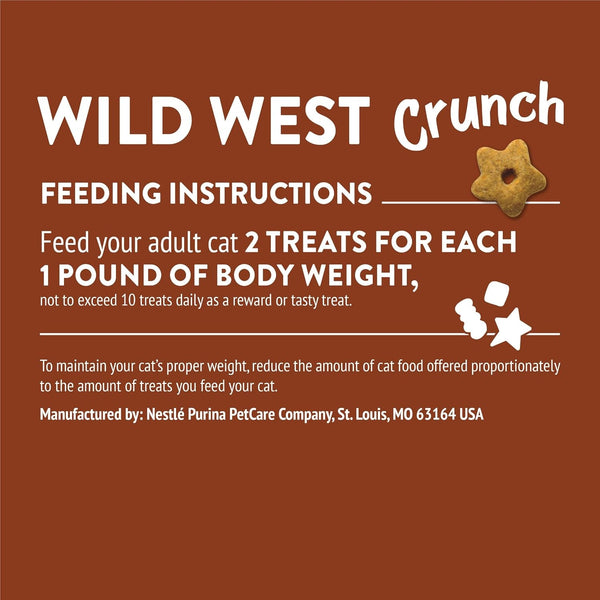 Purina Friskies Cat Treats, Party Mix Wild West Crunch - (Pack of 10) 2.1 Oz. Pouches10