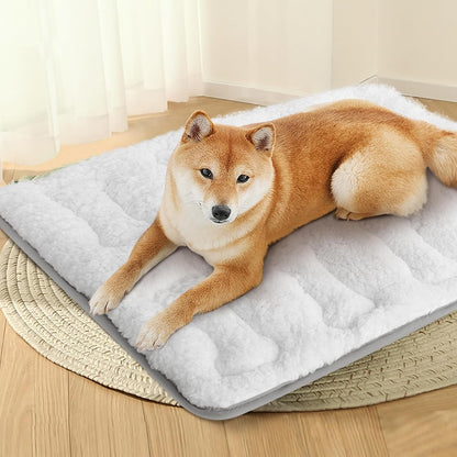 Dog Bed Crate Mat(36" X 23"), Soft Plush Dog Bed Pad Machine Washable Crate Pad, Dog Sleeping Mat with anti Slip Bottom | Machine Washable Crate Pad, Dog Sleeping Mat with anti Slip Bottom6