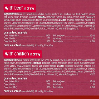 Purina Friskies Gravy Wet Cat Food Variety Pack, Prime Filets Meaty Favorites - (Pack of 24) 5.5 Oz. Cans7