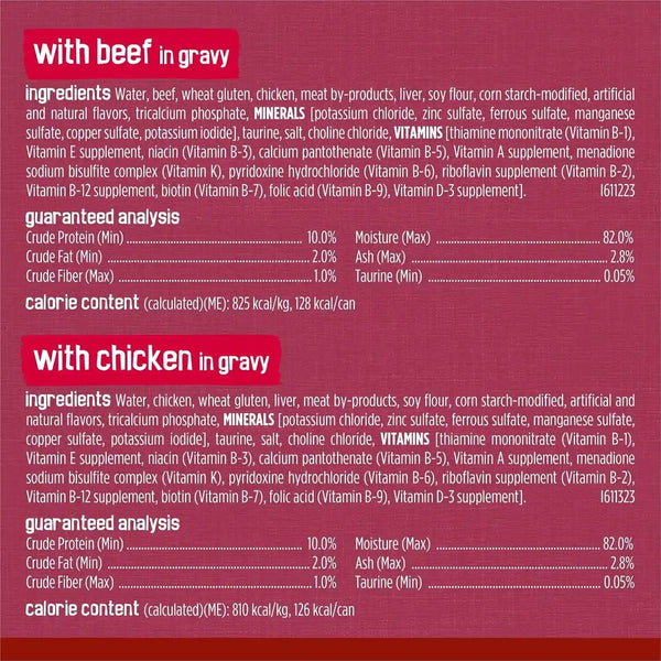 Purina Friskies Gravy Wet Cat Food Variety Pack, Prime Filets Meaty Favorites - (Pack of 24) 5.5 Oz. Cans7