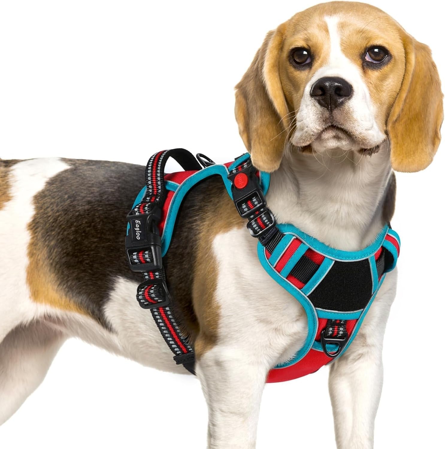 eagloo-dog-harness-no-pull-for-large-dogs-easy-on-off-with-3-buckles-no-choke-with-front-clip-adjustable-fit-molle-system-reflective-vest-easy-control-for-walking-black-large