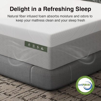 Bliss Cooling Queen Mattress, 14 Inch Gel Queen Memory Foam | Mattress in a Box with Cool-Touch Nylon Cover, Pain Relief & Spinal Support with Certipur-Us Certified Foam6