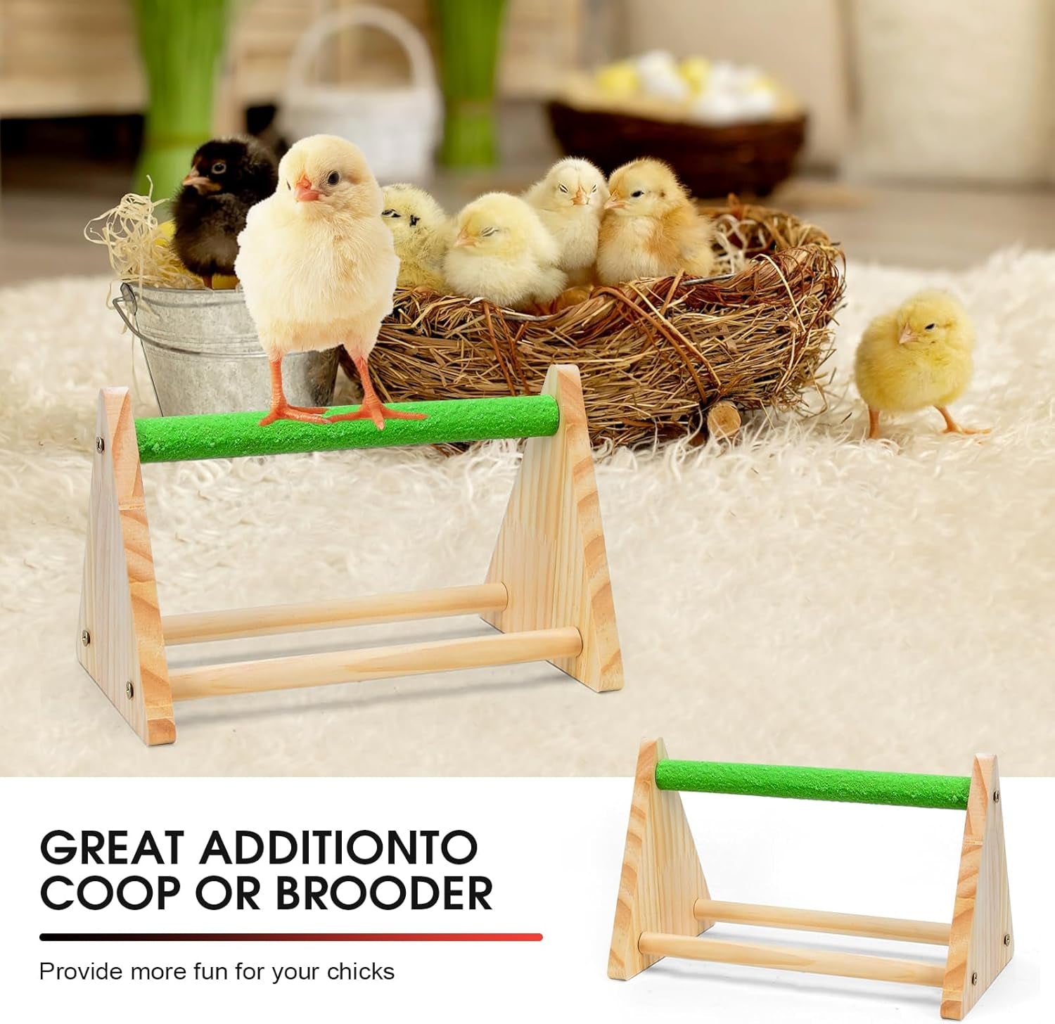 chick-brooder-box-small-animal-playpen-chick-starter-kit-brooding-playpen-with-chicks-heating-plate-perch-feeder-waterer-for-duck-and-quail-chicken-supplies