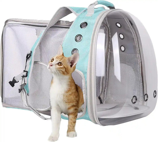 Expandable Pink Cat Backpack Carrier, Fit up to 12 Lbs, Space Capsule Clear Bubble Window Pet Carrier Backpack for Kitten Bunny Rabbit and Small Puppy16