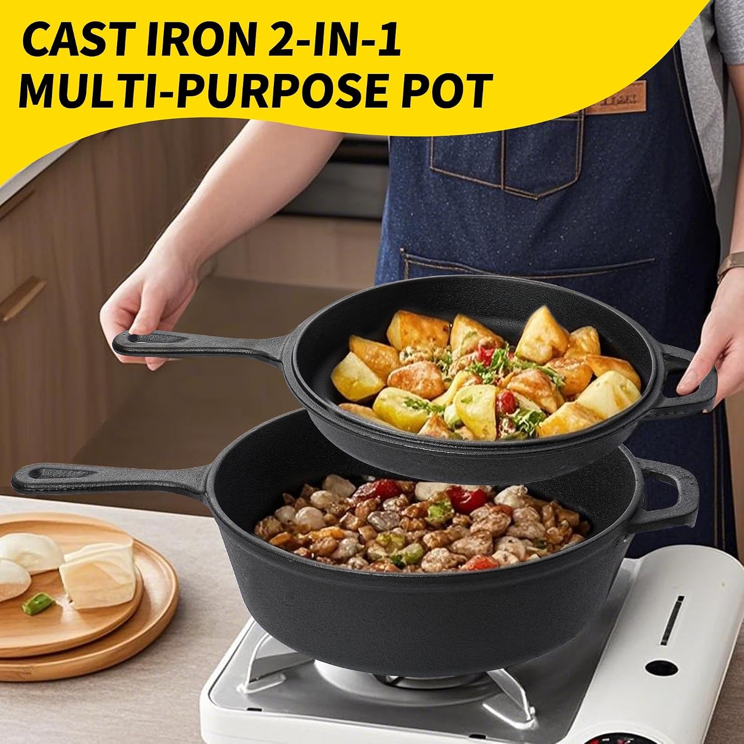 2-in-1-cast-iron-dutch-oven-pot-with-skillet-lid-pre-seasoned-multi-cooker-for-baking-frying-roasting-camping-compatible-with-all-stoves-olla-de-hierro-fundido-sarten