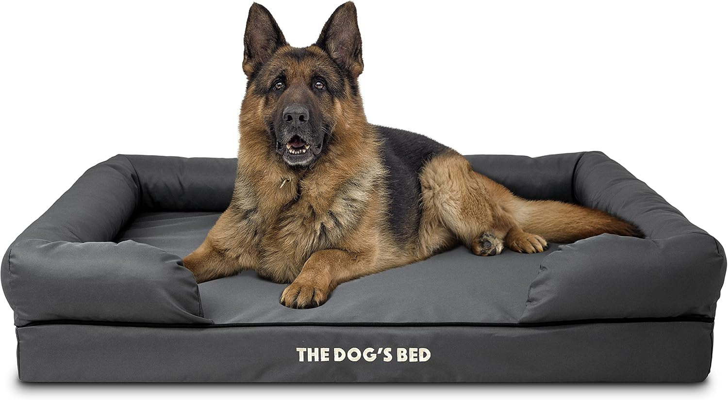 the-dog-s-bed-orthopedic-memory-foam-dog-bed-with-bolsters-for-large-dogs-high-density-support-mattress-low-front-entry-removable-washable-cover-oxford-fabric-blue-with-dark-red-trim-large