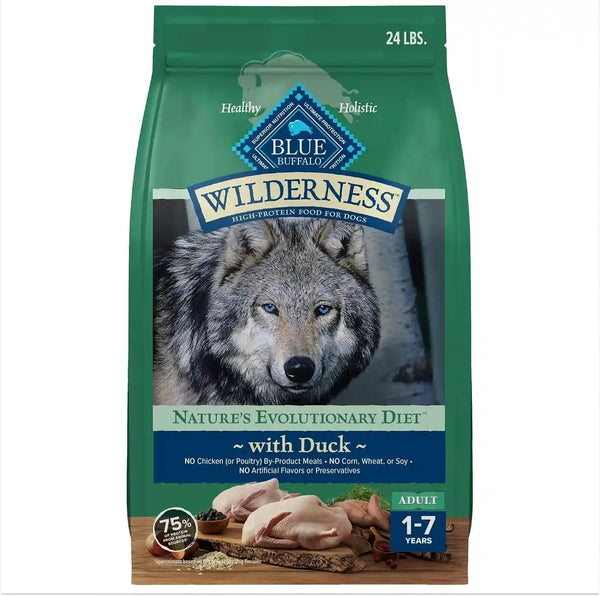 Blue Buffalo Wilderness Chicken Adult Dry Dog Food with Wholesome Grains + Antioxidant-Rich Fruits & Veggies, 39G Protein, Vibrant Energy for an Active Life, Made with Natural Ingredients, 28 Lbs.22