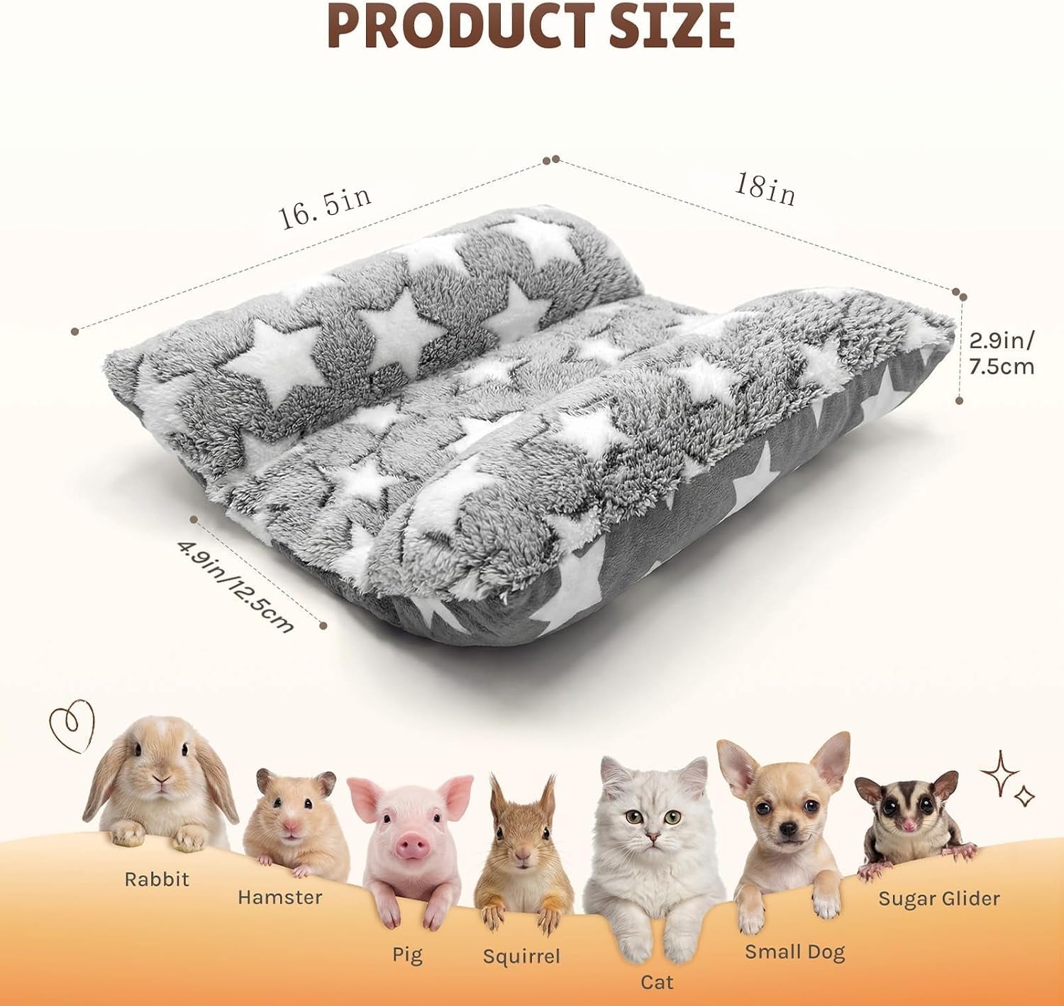16-5-x-18in-washable-soft-rabbit-bed-thickened-and-softer-bunny-bed-double-sided-plush-rabbit-beds-bed-for-bunny-bunny-beds-for-rabbits-indoor