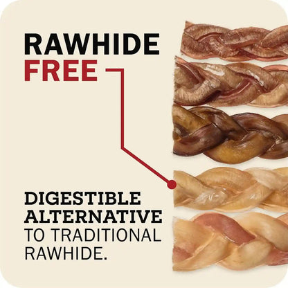 Redbarn Pet Products All Natural 5"-8" Braided Bully Sticks for Small & Large Dogs - Healthy Long Lasting Beef Chews Variety Party Pack - Single Ingredient Low Odor Rawhide Free - 8 Oz Bag9