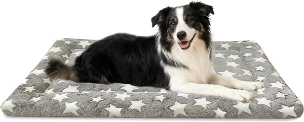 Dog Bed Mat, Dual-Sided Dog Crate Bed Mat - Ultra Soft & Machine Washable Kennel Pad for Small Dogs, All-Season Comfort Pet Bed for Crates, Travel, and Home, Star Gray, 24 X 16 Inch9