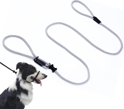 No Pull Dog Leash - Figure 8 Slip Lead Head Collar for Large Dogs (Black)15