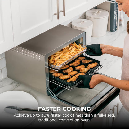 Ninja Foodi XL Pro Air Fry Oven, 10-In-1, Stainless Steel, DT201 | Fits 5 Lb Chicken, Air Fry, Roast, Bake, Broil, Toast, Dehydrate, Reheat, Pizza, 1800W3