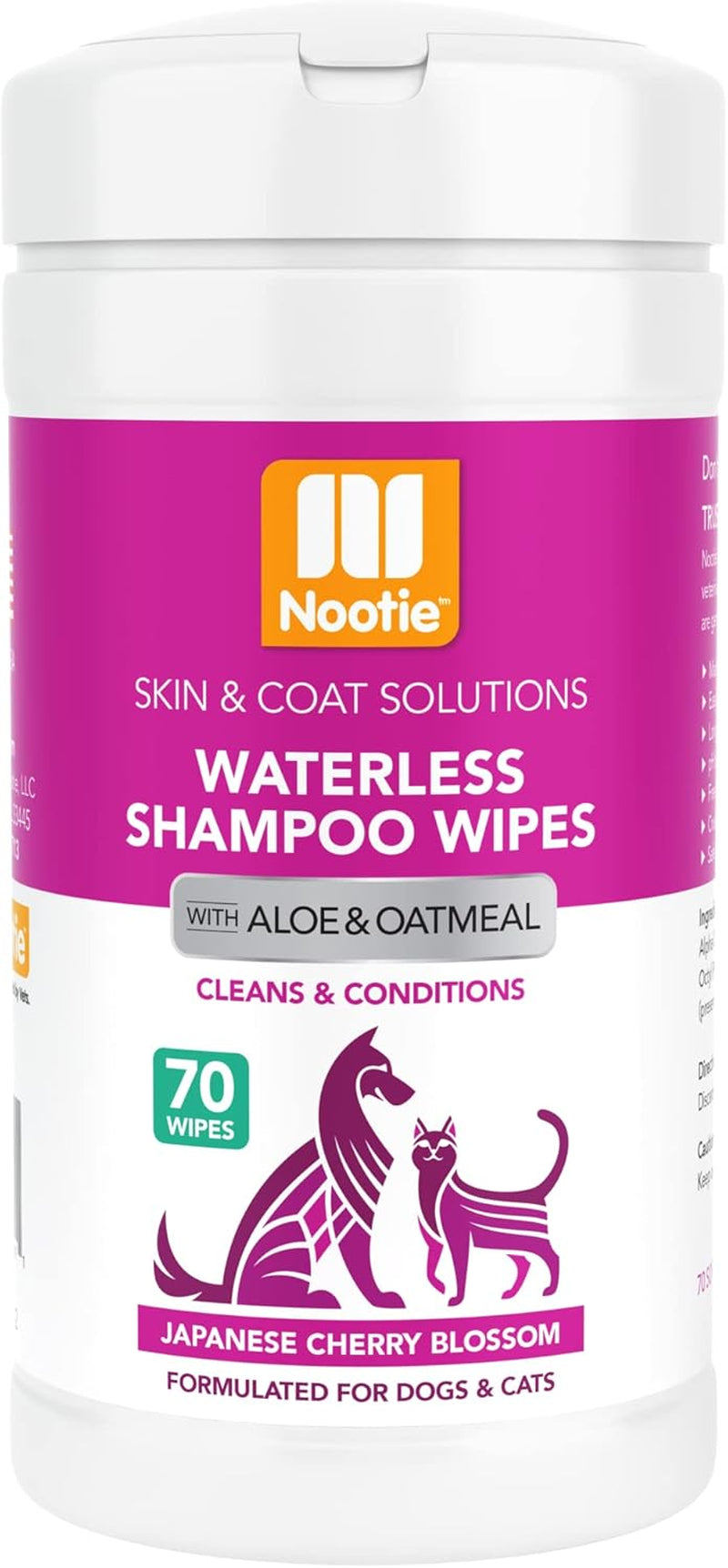 nootie-waterless-shampoo-wipes-for-dogs-cats-long-lasting-japanese-cherry-blossom-fragrance-sold-in-over-10-000-vet-clinics-and-pet-stores-worldwide-made-in-usa-70-count