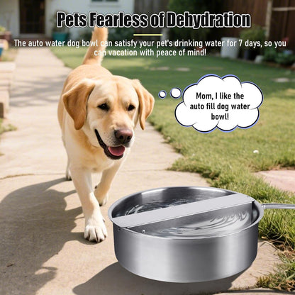 Automatic Dog Water Bowl Dispenser Large Breed| Auto Fill| High Capacity | Stainless Steel Dog Waterer with Float Valve Self Filling Auto Water Bowl for Outdoor Large Dogs Cats Chicken Livestock8