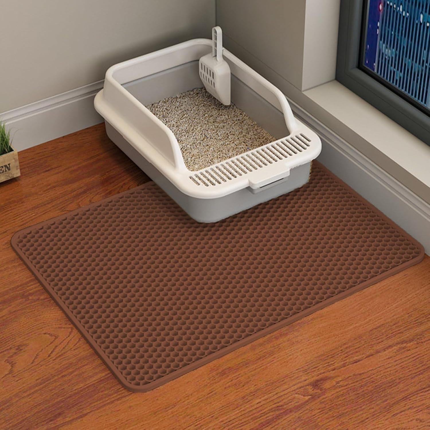 hcy-wld-cat-litter-mat-45x26-35x24-30x22-24x18-inch-double-layer-cat-litter-box-mat-eva-non-slip-waterproof-urine-proof-cat-litter-catcher-mat-easy-clean-scatter-control-35x24-inch-khaki