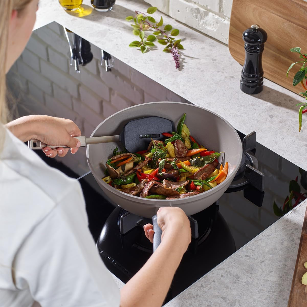 ceratal-comfort-11-inch-ceramic-non-stick-wok-3-9-quart-warm-grey-made-without-added-pfas-ptfe-all-stovetops-including-induction-made-in-germany