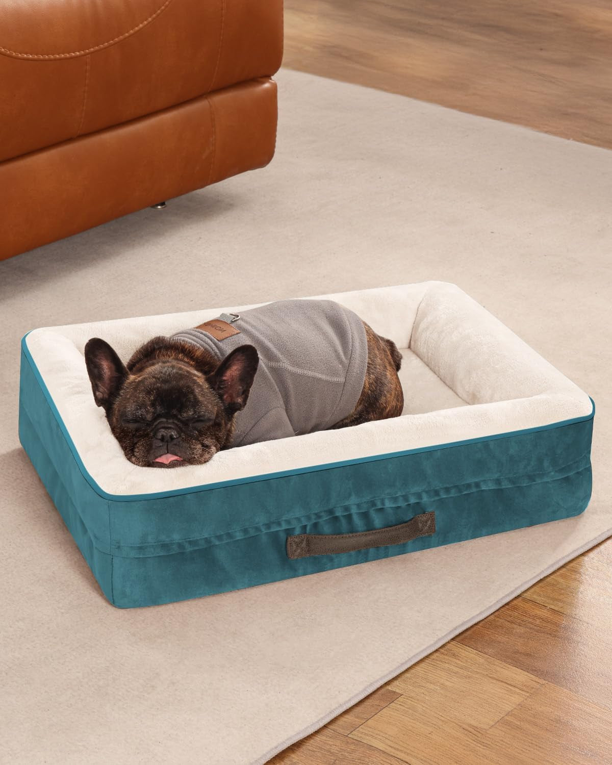 upvilla-orthopedic-dog-bed-xl-four-sided-dog-sofa-washable-cover-gray