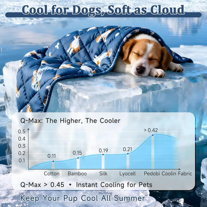 Dog Cooling Mat, Premium Lightweight Pet Cooling Blanket Bed Cover for Dogs, Cat, Puppies | Ice Silk Cooling Pad for Dogs Furniture Protector | Machine Washable Pet Blanket, 28''X40''2