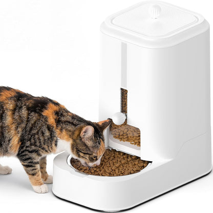 JUNSPOW Automatic Cat Water Dispenser with Stainless Steel Bowl | Dog Water Bowl Dispenser Adjustable Water Dispensing, Auto Pet Waterer for Cats and Dogs10