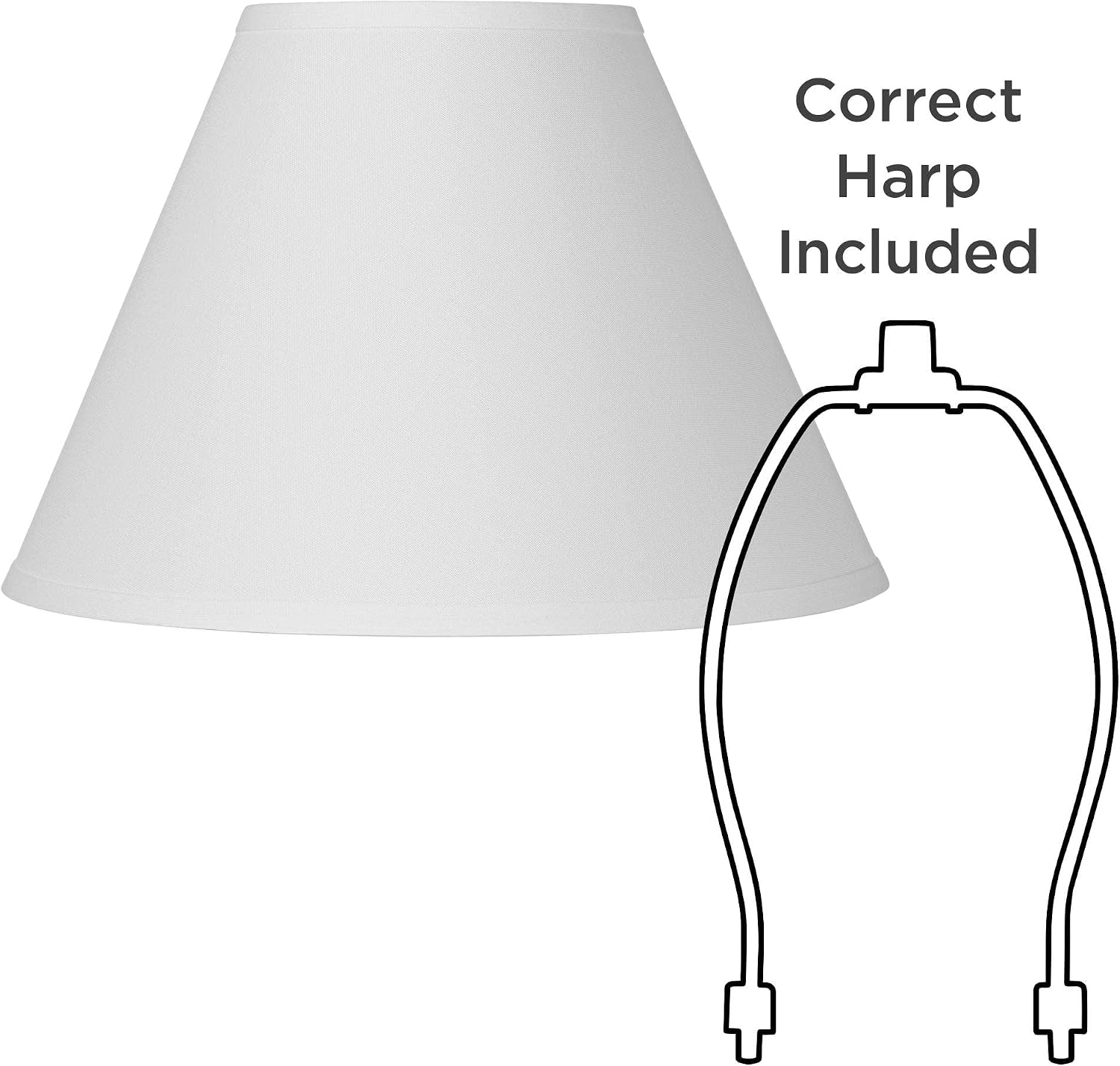 antique-large-white-linen-lamp-shades-6-5x15x10-75-spider-set-of-2-6-5-top-x-15-bottom-x-10-75-high-replacement-for-table-lamps-empire-shade-pre-assembled-harp-finial