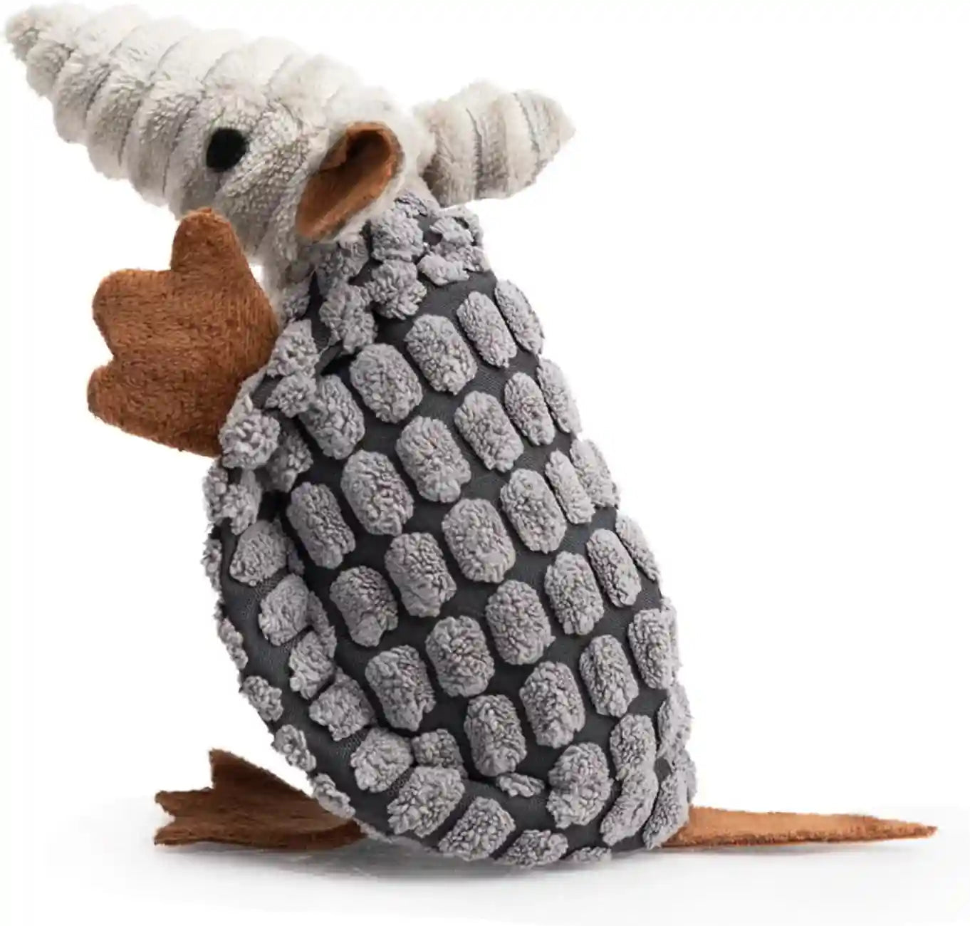 hollypet-plush-dog-squeaky-toy-stuffed-armadillo-animal-pet-puppy-chew-toys-with-clean-teeth-for-small-medium-large-all-breed-sizes-dogs-gray-8-in
