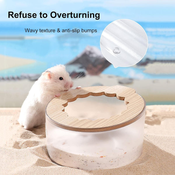 Hamster Sand Bath Box, Small Animal Bathroom & Digging Room, Easy to Clean, for Dwarf & Syrian Hamster, Gerbil6