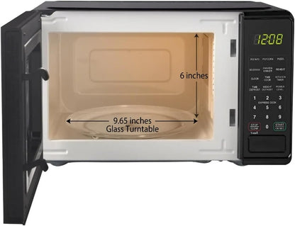 Mainstays 0.7 Ft. Countertop Microwave Oven, 700 Watts, Black(Black)6