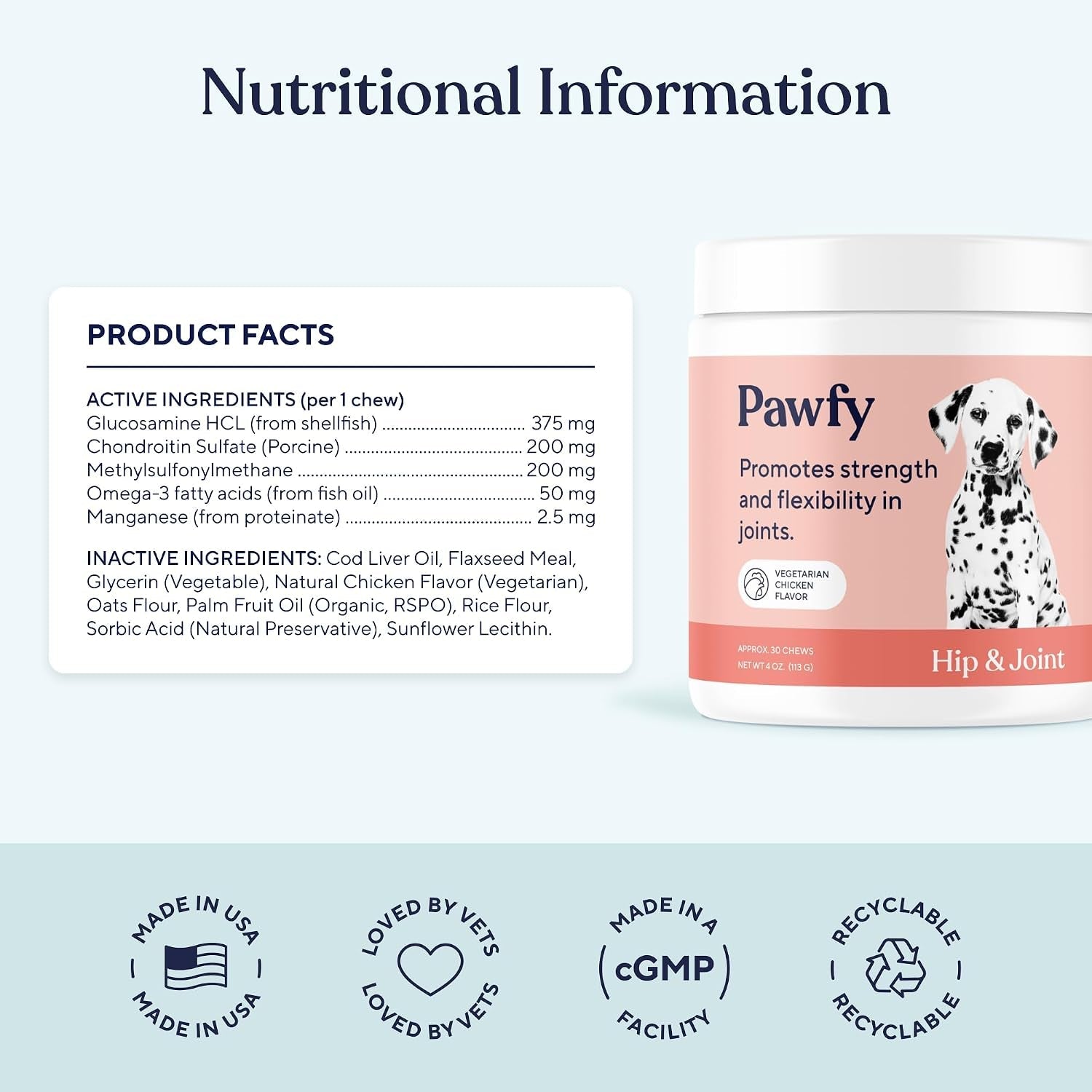 pawfy-hip-joint-supplement-for-dogs-with-msm-vitamins-glucosamine-chondroitin-for-small-medium-large-breed-supports-mobility-bones-glucosamine-for-dogs-with-omega-3-30-chews