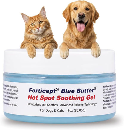 Blue Butter – Hot Spot Treatment for Dogs Cats | Dog Cat Wound Care | Skin Yeast Infections, Ringworm, Cuts, Rashes, First Aid Veterinary Strength anti Itch Cream 4Oz7