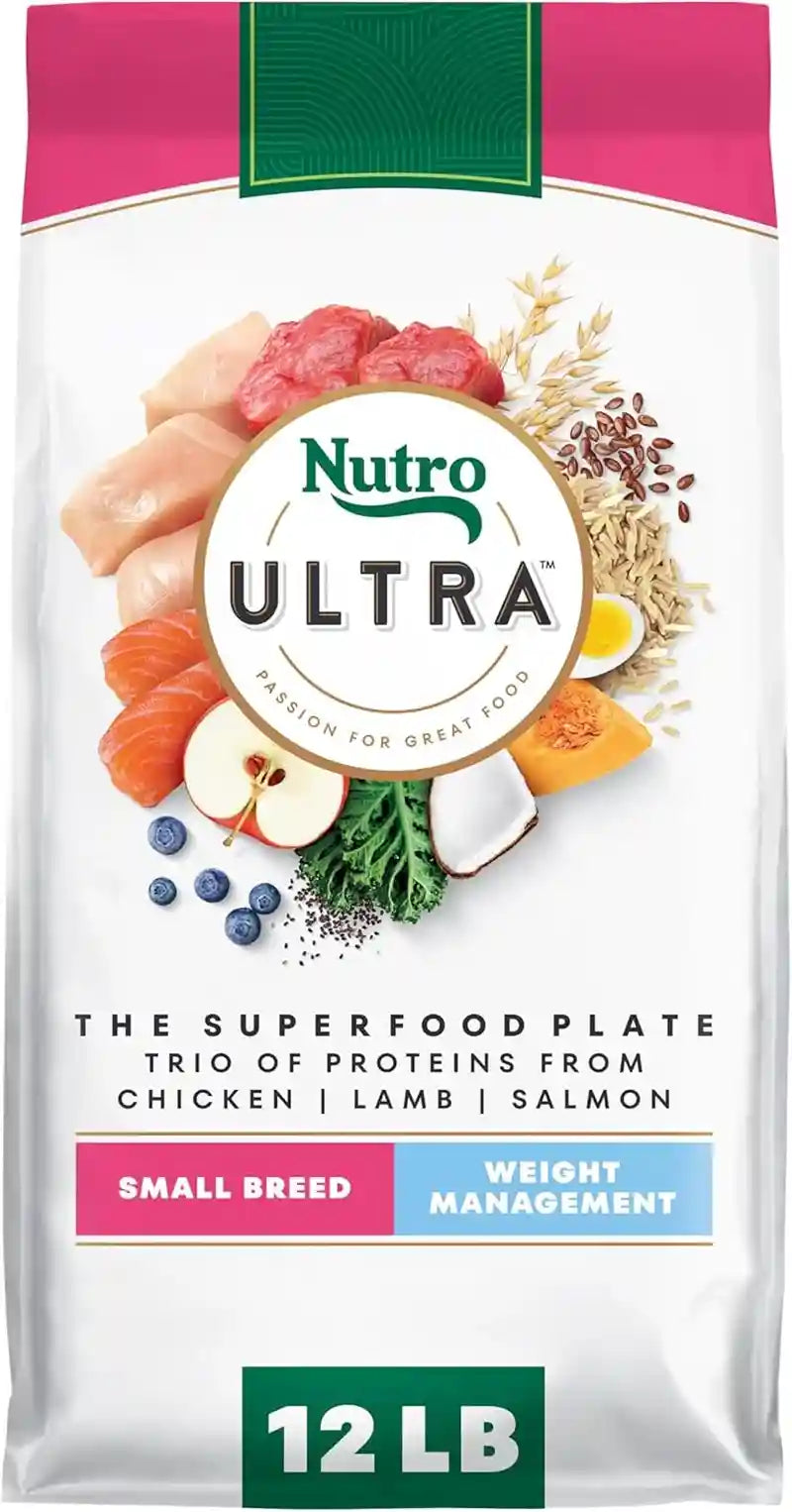 nutro-ultra-weight-management-dry-dog-food-chicken-lamb-salmon-30-lb-non-gmo-tailored-protein-fat-for-weight-loss-14-superfoods-essential-antioxidants-no-corn-wheat-or-soy-omega-3-6