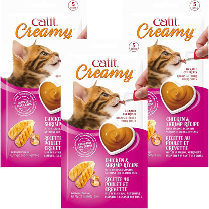 Catit Creamy Lickable Cat Treat – Hydrating and Healthy Treat for Cats of All Ages - Assortment, 72-Pack21