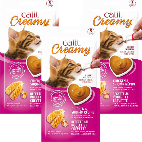 Catit Creamy Lickable Cat Treat – Hydrating and Healthy Treat for Cats of All Ages - Assortment, 72-Pack21