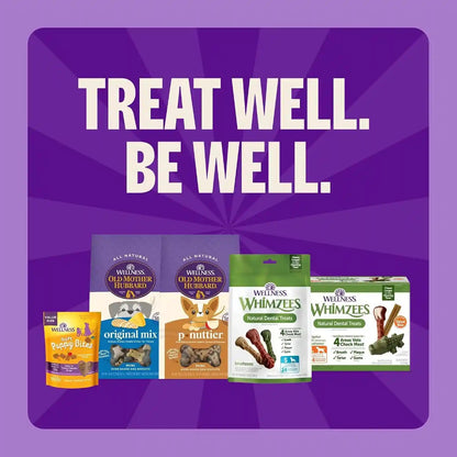 Wellness WHIMZEES Puppy Natural Dog Dental Treat, Chews, Freshens Breath, Extra-Small/Small Size, 7.9 Oz Bag, 30 Count8