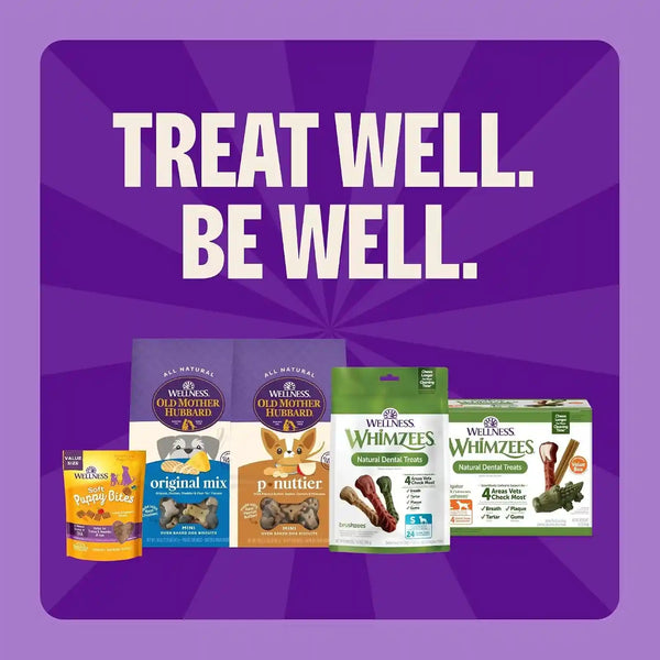 Whimzees Wellness Brushzees Natural Dog Dental Treat, VOHC Accepted Chews, Freshens Breath, Extra-Small Size, 12.7 Oz Bag, 48 Count8
