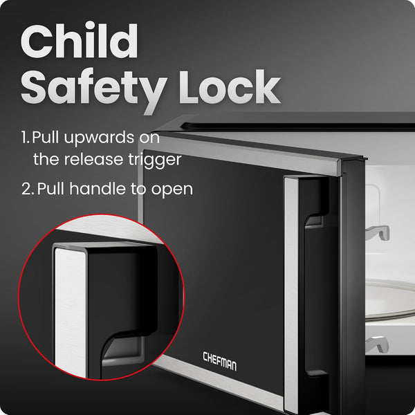 Compact Countertop Microwave, 0.7 Cu Ft, 700W, Stainless | 10 Power Levels, 3 One-Touch Presets, +30 Second Button, Time & Weight Defrost, Mute Option, Child Safety Lock, Digital Timer7
