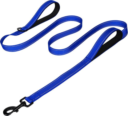 Joytale Reflective Dog Leash for Medium & Large Dogs, 6 FT X 1", Black | Heavy Duty Nylon Webbing, Padded Handle for Comfort, Visible at Night, for Walking & Training19