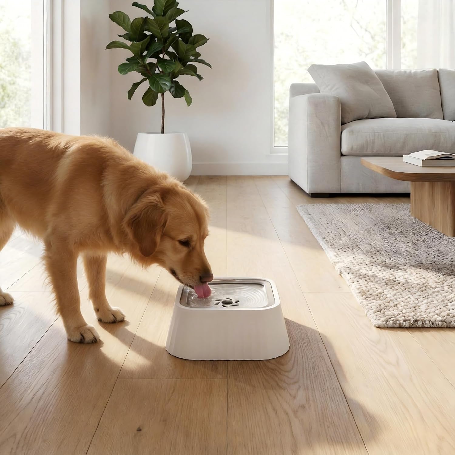 no-spill-dog-water-bowl-45oz-slow-water-feeder-with-floating-disk-safety-foam-anti-splash-pet-water-dispenser-mess-free-elevated-design-durable-pp-material-for-home-car-travel