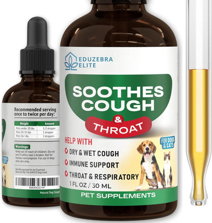 Kennel Cough Drops for Dogs & Cats Cough Relief Dry and Wet Pet Cough Allergy Relief - for Dogs of All Breeds & Sizes1