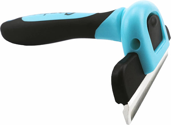 Gonicc PDT- 1001 Professional Pet De Shedding Comb Tool Blue | Effectively Reduces Shedding by up to 95%, Ideal for Short, Medium, Long Hair, Ergonomic Non-Slip Handles, Durable and Stable2